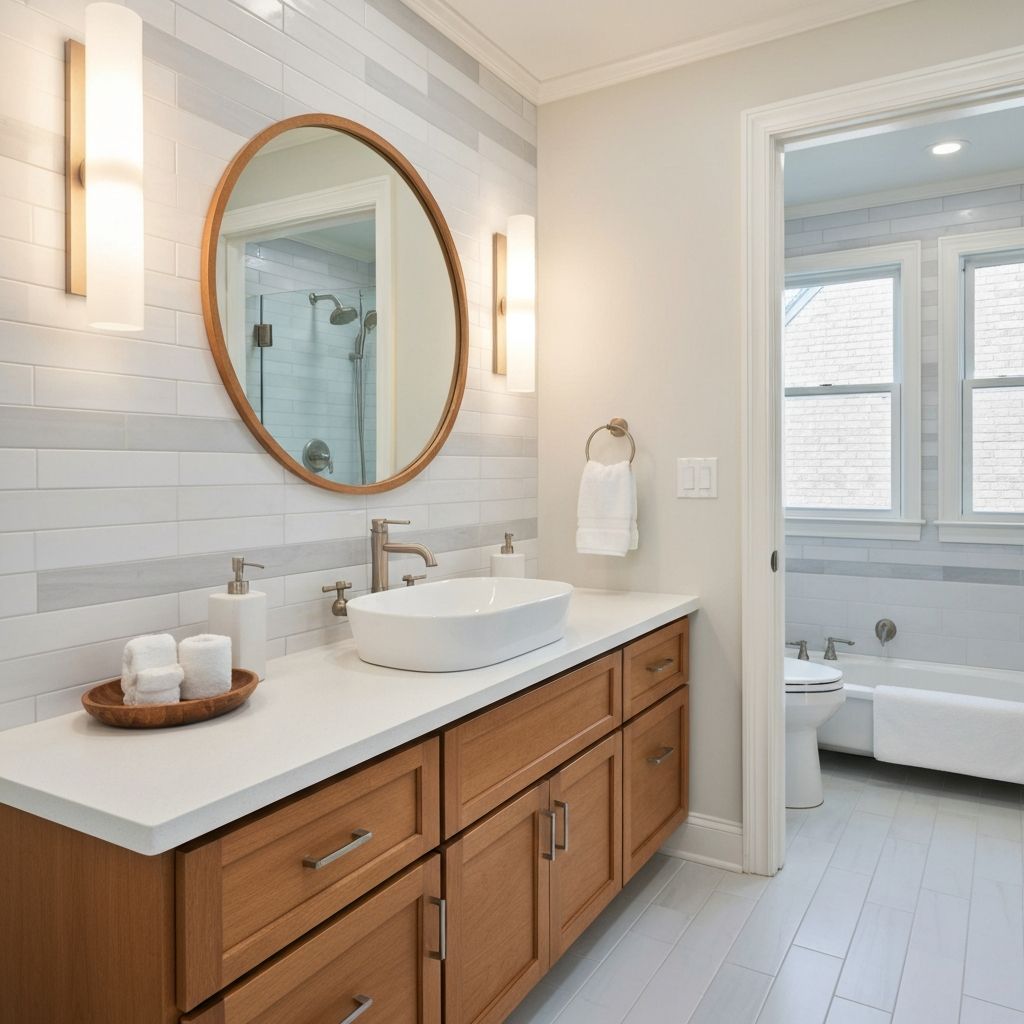 Modern guest bathroom remodel — North Potomac, MD